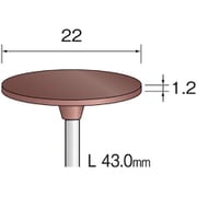 DB1181 [（#D3171）軸付ゴム砥石#120 （10コ）]