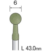 DB3111 [（#D3261）軸付ゴム砥石#80 （10コ）]