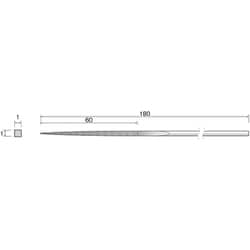 RD5443 [（#G3111）ダイヤモンドヤスリ角形 （1コ）]
