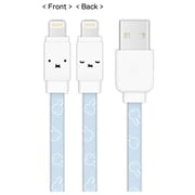 Lightning対応 同期&充電ケーブル 1.2m ミッフィー フェイス MF-225WH