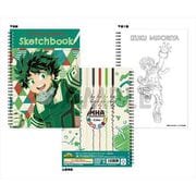 キャラクターグッズ 僕のヒーローアカデミア ぬりえつきスケッチブック -Color- A. 緑谷出久