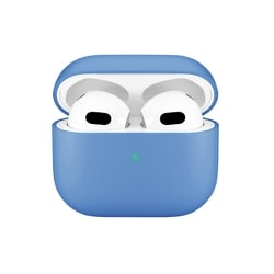 AirPods （第3世代）用 抗菌シリコンケース ブルー PG-AP3SL04BL