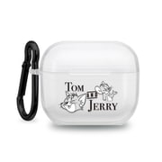 AirPods (第3世代)用 抗菌ソフトケース トムとジェリー/モノトーン PG-WAP3TP03TAJ