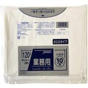 ダストカート用 ゴミ袋 省資源 M 120L 半透明 10枚 DKM-94