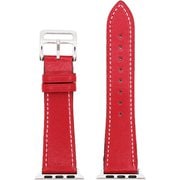 IQ-AWSC40-RD [Apple Watch 40/38mm用 ステッチ レザーバンド レッド]