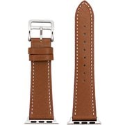 IQ-AWSC40-BR [Apple Watch 40/38mm用 ステッチ レザーバンド ブラウン]