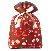 ギフトバッグ 巾着バッグ Lサイズ コージークリスマス CD005