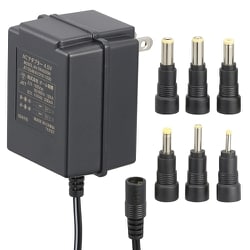 ACアダプター DC4.5V対応 変換プラグ6種付き AV-DR4505N
