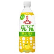 【期間限定】三ツ矢フルーツソーダグレープフルーツ PET500ml×24本