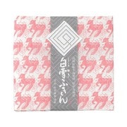 白雪友禅ふきん 鹿 ラズベリー