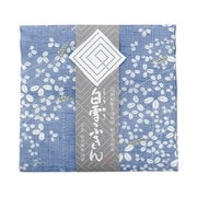 白雪友禅ふきん 萩 藍色
