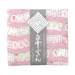 白雪友禅ふきん 不思議の国のアリス マカロンピンク