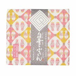 白雪友禅ふきん アマビエ ピンク