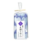 白雪友禅てぬぐい ねこ ブルーベリー