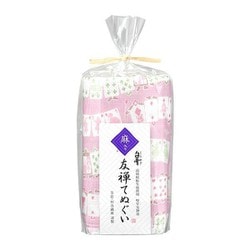 白雪友禅てぬぐい 不思議の国のアリス マカロンピンク