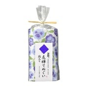 白雪友禅てぬぐい パンジー ブルー
