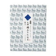 白雪友禅湯上りたおる 鹿 シルバー