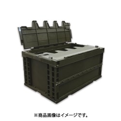 EA506AA-7D [649x439x340mm/75.9L 折畳コンテナ（OD色/蓋付）]