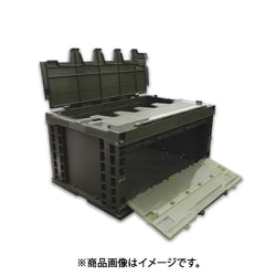 EA506AA-23D [649x439x327mm/76.2L 折畳コンテナ（OD/蓋・扉付）]