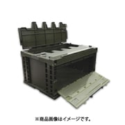 EA506AA-23D [649x439x327mm/76.2L 折畳コンテナ（OD/蓋・扉付）]