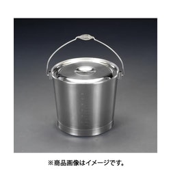 8L バケツ・ふた付（ステンレス製） EA508S-11