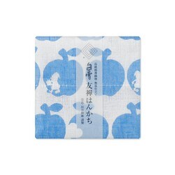 白雪友禅はんかち 白雪姫 ポムブルー