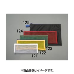 EA509AD-124 [350x130mm 小物袋（ナイロンメッシュ/レッド）]