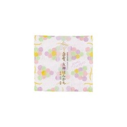 白雪友禅はんかち 葡萄