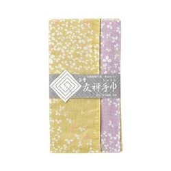 白雪友禅手巾 萩 くちなし/ぶどう