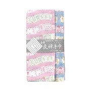 白雪友禅手巾 不思議の国のアリス マカロンピンク/マカロンブルー