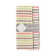 白雪友禅手巾 COFFEE BEANS オレンジ/ピンク