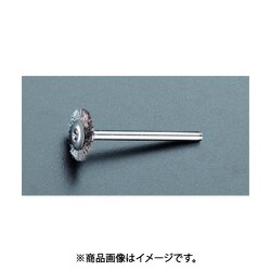 EA819AK-36 [19mm/3.2mm軸 平型 軸付ブラシ（ステンレス製）]