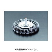 EA819BV-84C [100mm/6.4mm軸 平型 軸付ブラシ（スチール製）]