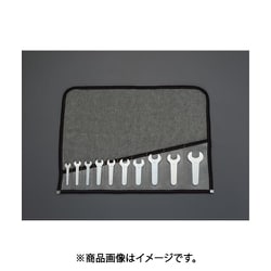 10本組/8-27mm片口スパナ（ショートハンドル・薄型） EA615AS