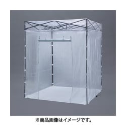 2000x2000x2200-2500mm 簡易ブース（透明） EA915-151