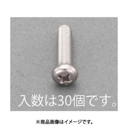 M4x12mm ナベ頭小ねじ（ステンレス/有磁性/30本） EA949AE-144