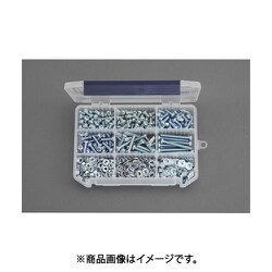 M6 鍋頭小ねじ・ナット・ワッシャーセット（ユニクロメッキ） EA949AF-28