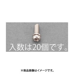 M4x15mm 鍋頭セムス小ねじ（ステンレス/P=2/20本） EA949AJ-145