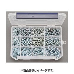 3-6mm ナベ頭タッピングビスセット/鉄ユニクロ EA949AK-3
