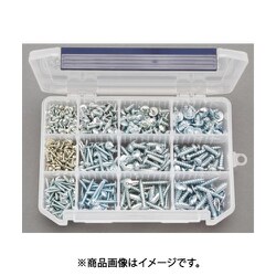 3-6mm トラス頭タッピングビスセット/鉄ユニクロ EA949AK-21