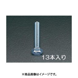 EA949HB-106 [M10x60 mm 六角頭全ねじボルト（ユニクロメッキ/13本）]