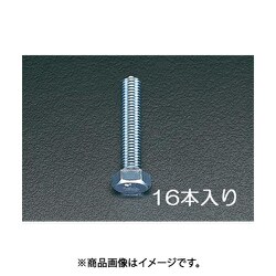 EA949HB-122 [M12x30 mm 六角頭全ねじボルト（ユニクロメッキ/16本）]