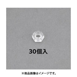 M 5 六角ナット（ポリカーボネート/30個） EA945AP-205