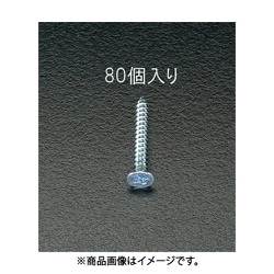 4x35mm タッピングピス（ユニクロメッキ/80本） EA949ET-435
