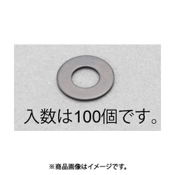 M3 平ワッシャー（ステンレス/黒色/JIS/100枚） EA949LX-1203