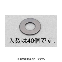 M5 平ワッシャー（ステンレス/黒色/JIS/40枚） EA949LX-1205