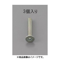 M10x35mm 六角穴付皿頭ボルト 三価クロメート/3本 EA949MC-1035