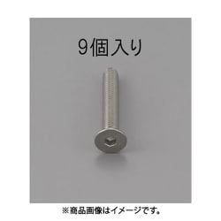 M6 x25mm 六角穴付皿頭ボルト（ステンレス/9本） EA949MD-625