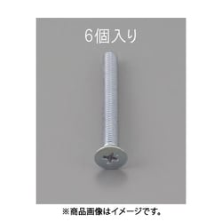 M6 x40mm 皿頭小ねじ（三価クロメート/6本） EA949NA-640