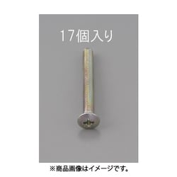 M4 x25mm 丸皿頭小ねじ（三価クロメート/17本） EA949NC-425